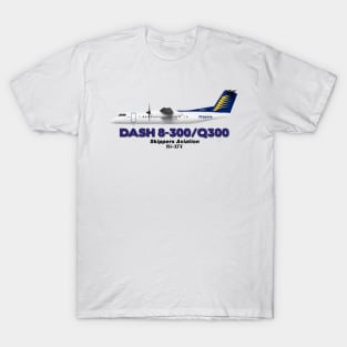 DeHavilland Canada Dash 8-300/Q300 - Skippers Aviation T-Shirt